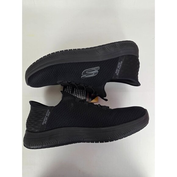 New Skechers Mens Slip In Work Footwear Black Memory Foam Size 11 Slip Resistant - Picture 6 of 12
